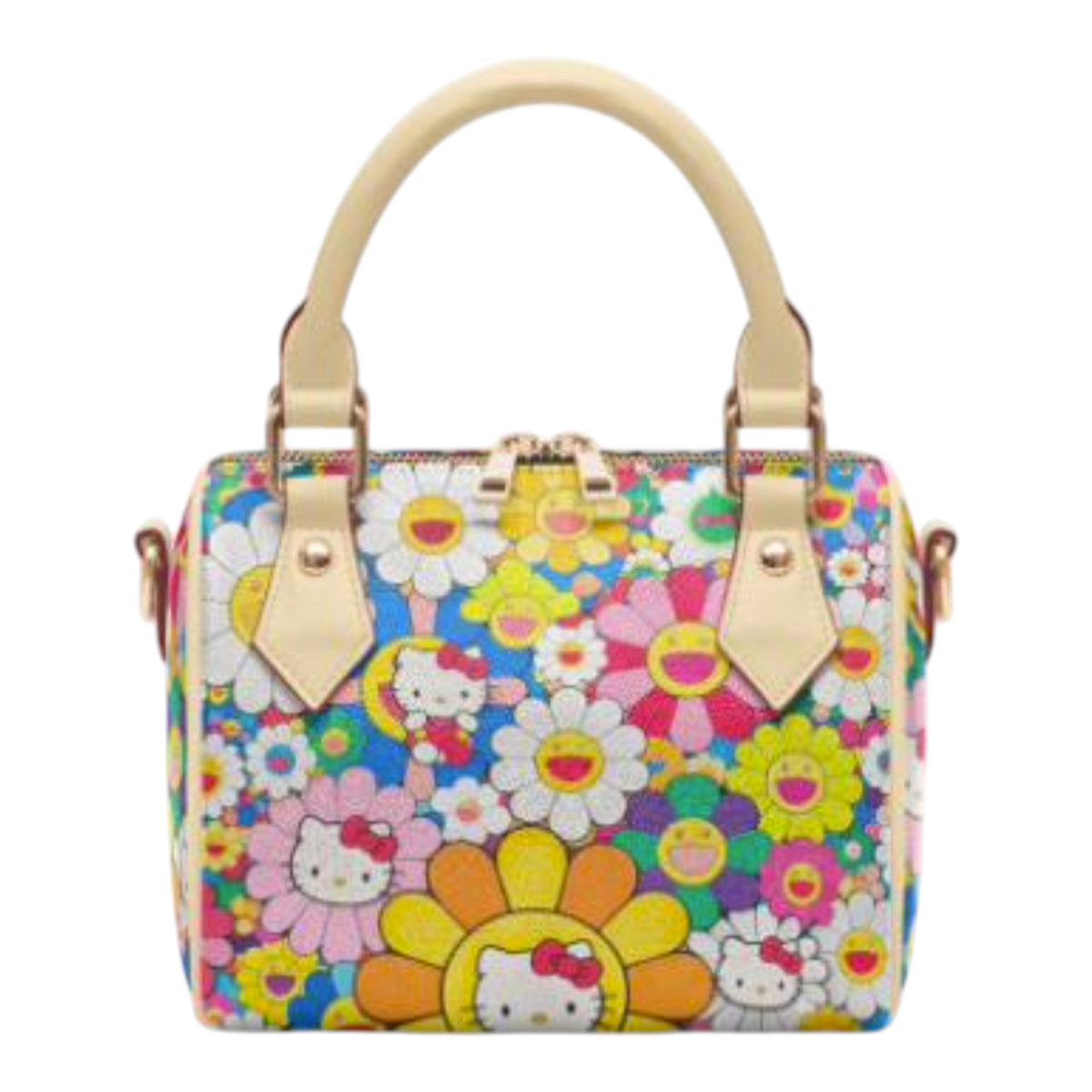 HK Colorful Flower Pillow Bag