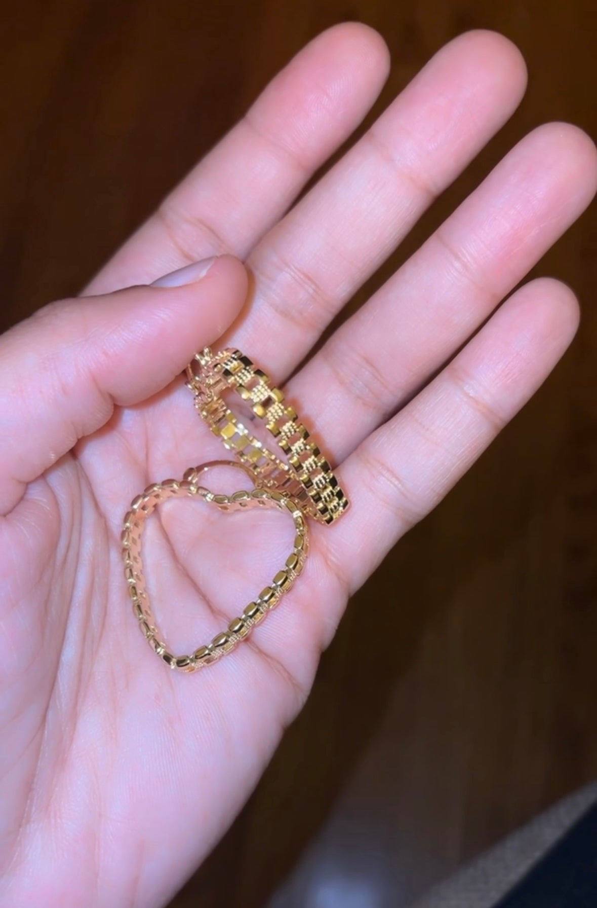 Heart Rolex Hoops