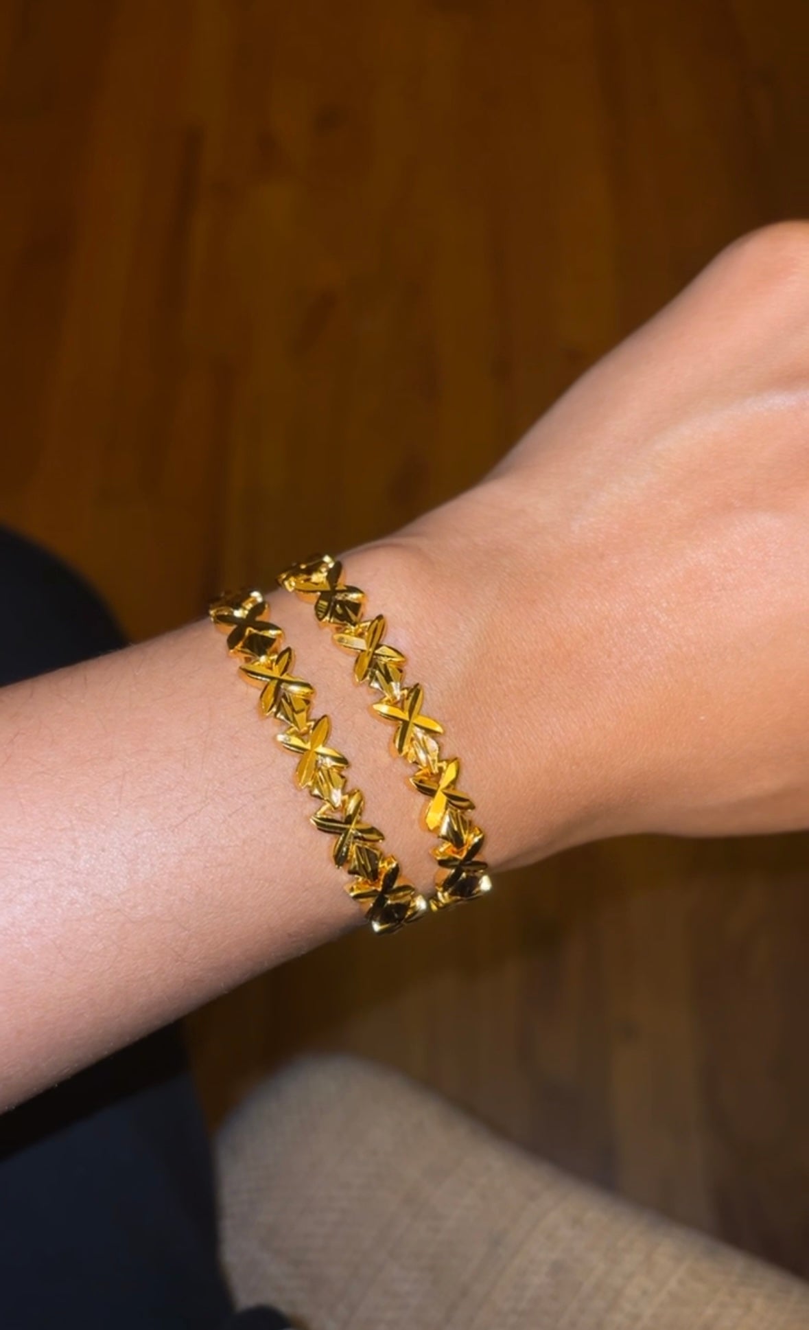 X Link Gold Bracelet