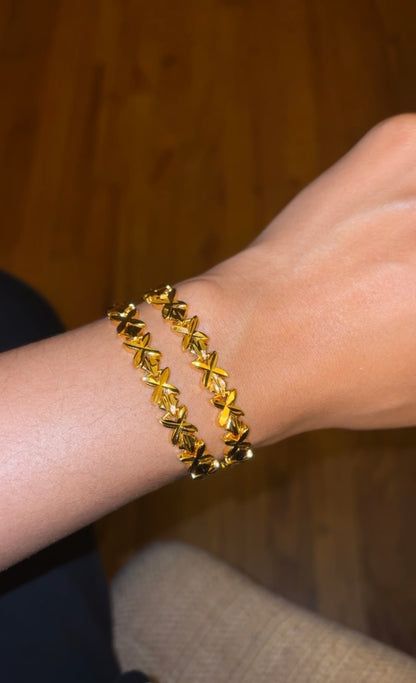 X Link Gold Bracelet