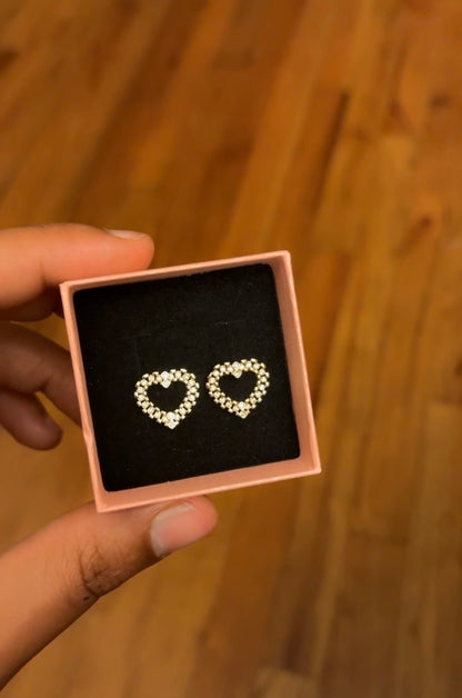 Mini Heart Link Studs