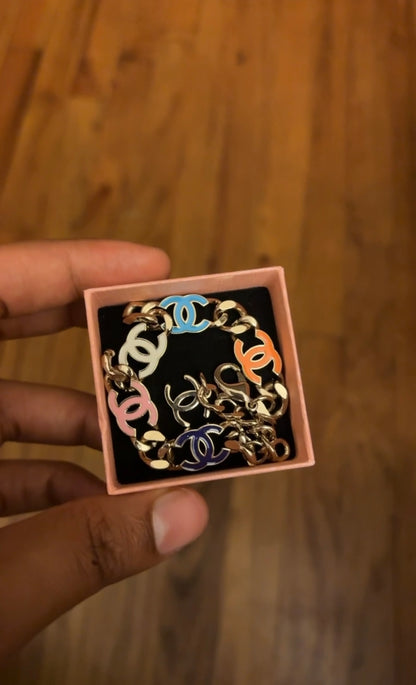 Multicolor CC Bracelet