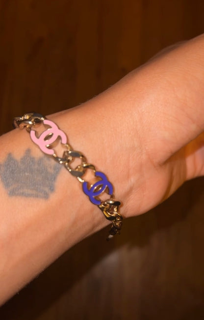 Multicolor CC Bracelet