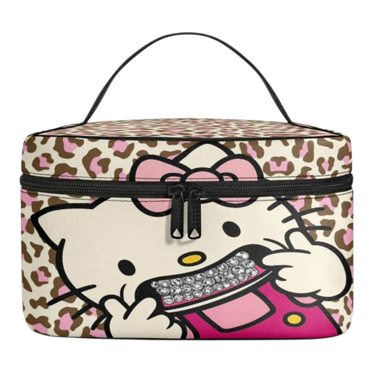 Cheetah HK Grill Vanity Bag