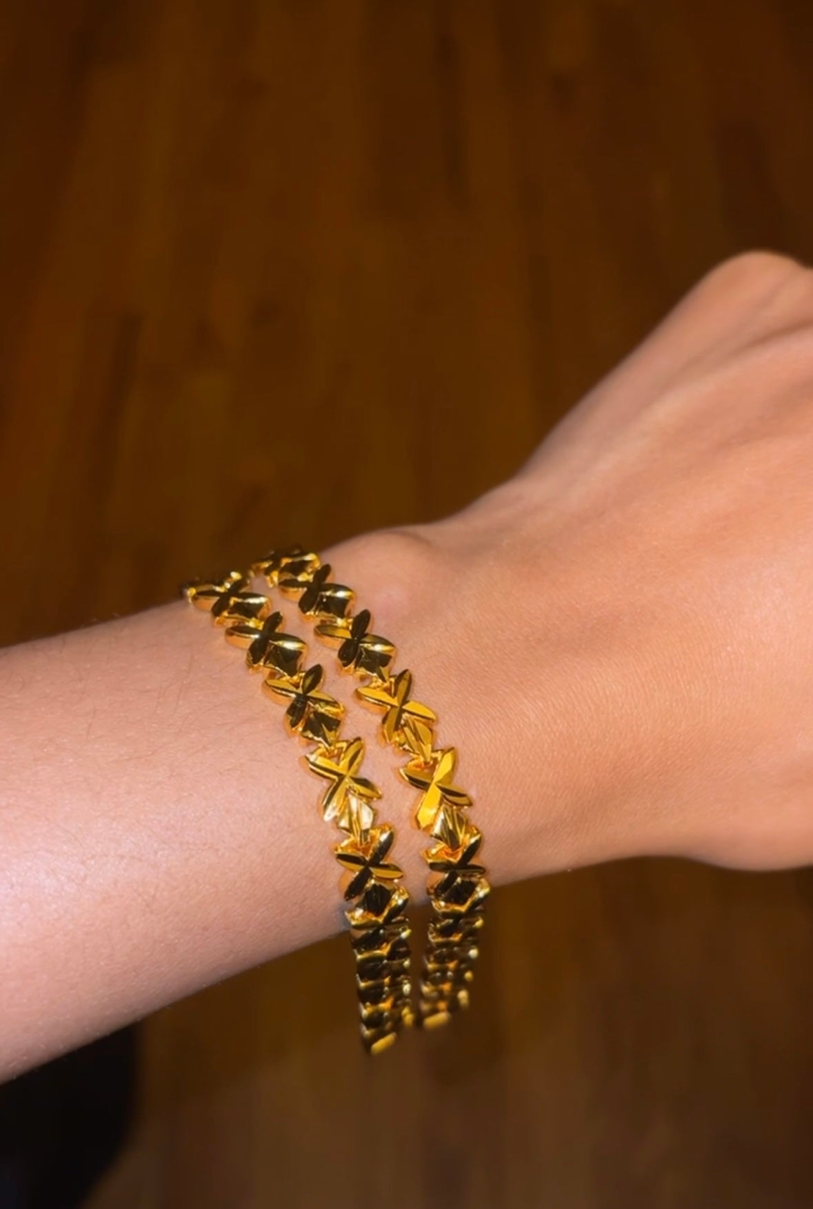 X Link Gold Bracelet