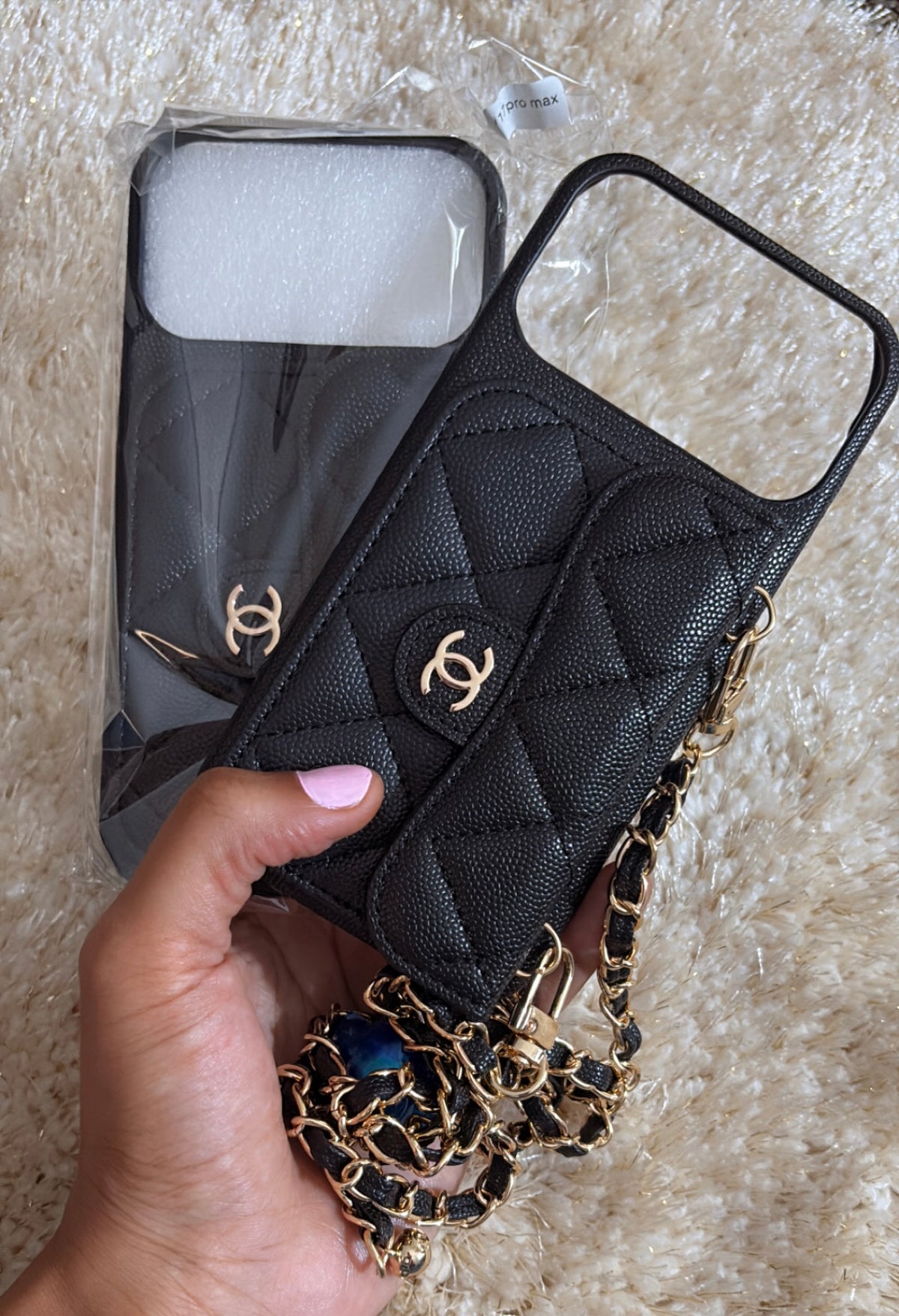 CC Wallet Phone Case w| Crossbody Chain