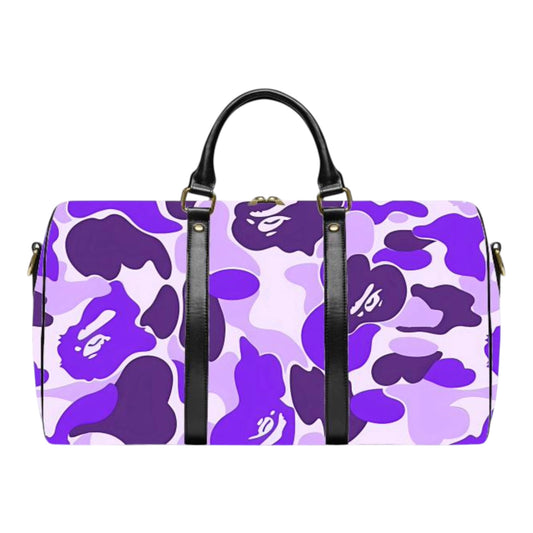 Purple Camo Duffel Bag